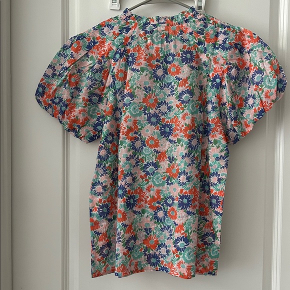 Banjanan Tammy Buttondown Floral Blouse New With Tags - Picture 4 of 9
